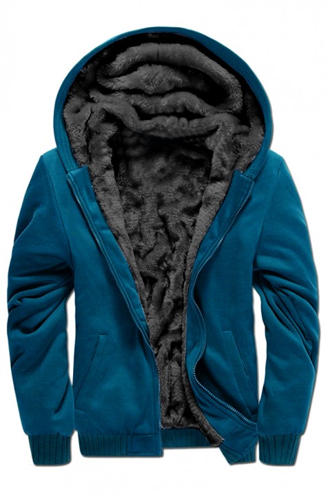 Bluza męska ROB BLUE, Kolor : chabrowy, IVET.PL - Modna odzież