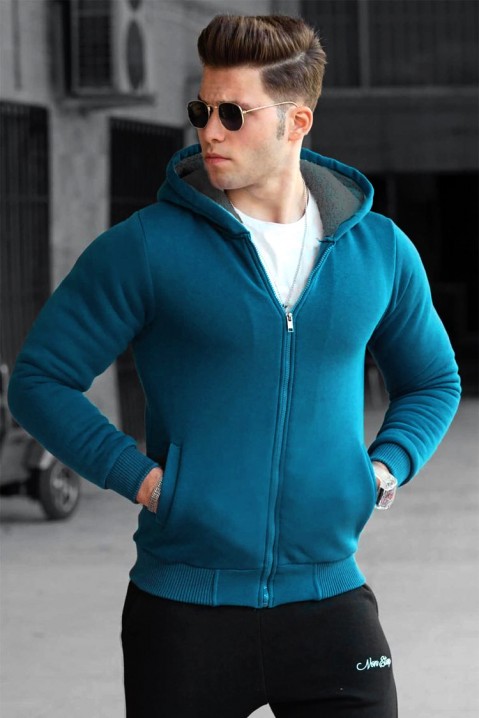 Bluza męska ROB BLUE, Kolor : chabrowy, IVET.PL - Modna odzież