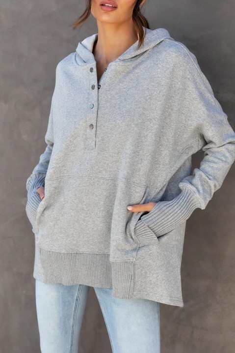 Bluza damska RAMONSA GREY, Kolor : szary, IVET.PL - Modna odzież