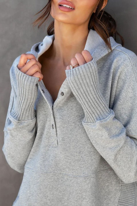 Bluza damska RAMONSA GREY, Kolor : szary, IVET.PL - Modna odzież