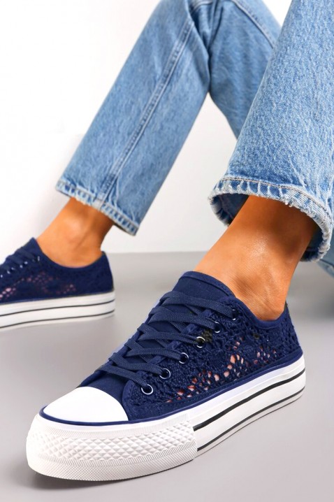Trampki damskie LACY BLUE, Kolor : chabrowy, IVET.PL - Modna odzież