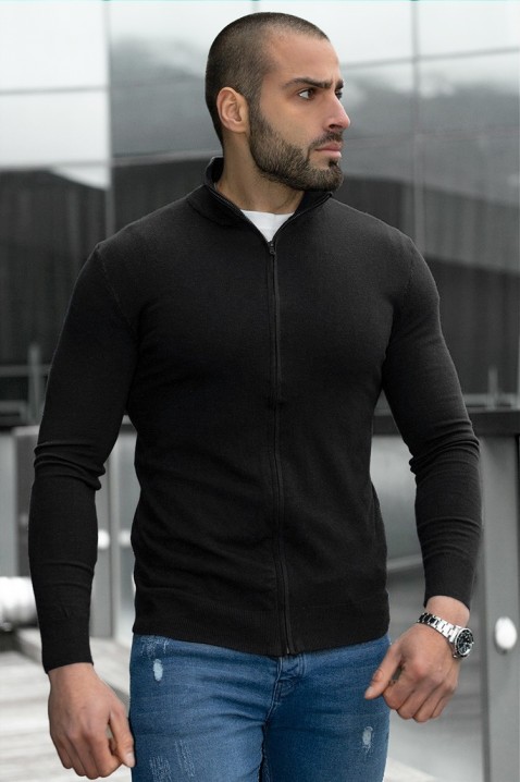 Sweter męski DEZARTO BLACK, Kolor : czarny, IVET.PL - Modna odzież