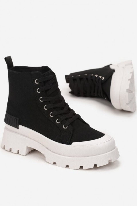 Sneakersy damskie MERGENFA BLACK, Kolor : czarny, IVET.PL - Modna odzież
