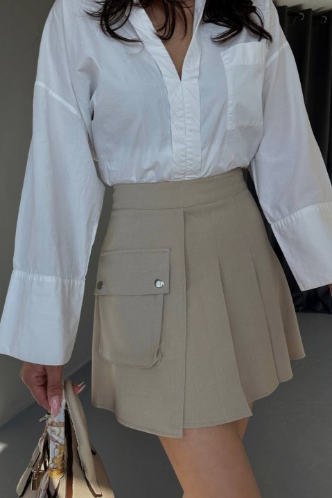 Spódnica MAFTELDA BEIGE, Kolor :  beżowy, IVET.PL - Modna odzież