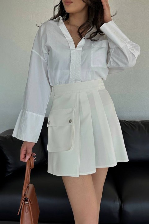 Spódnica MAFTELDA WHITE, Kolor : biały, IVET.PL - Modna odzież