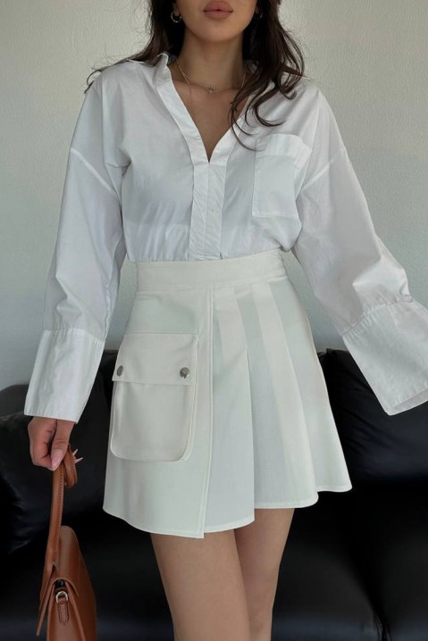 Spódnica MAFTELDA WHITE, Kolor : biały, IVET.PL - Modna odzież