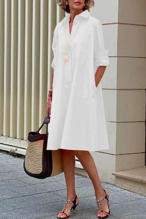 Sukienka BOTERDA WHITE, Kolor : biały, IVET.PL - Modna odzież