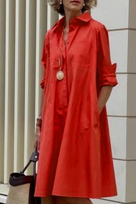 Sukienka BOTERDA RED, Kolor : czerwony, IVET.PL - Modna odzież