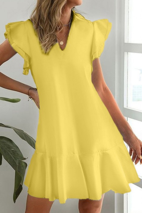 Sukienka MIFIRENA YELLOW, Kolor : żółty, IVET.PL - Modna odzież