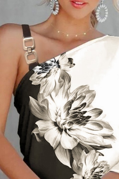 Sukienka SEVAORA, Kolor : czarny z białym, IVET.PL - Modna odzież