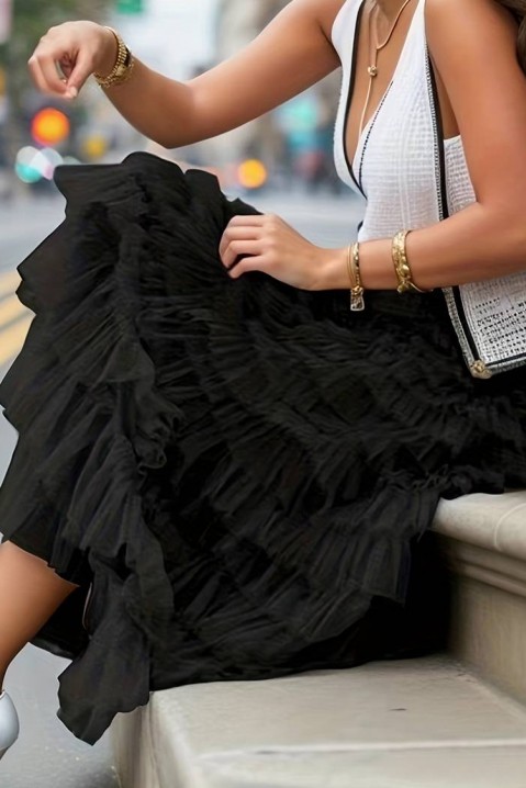 Spódnica ASELIKA BLACK, Kolor : czarny, IVET.PL - Modna odzież