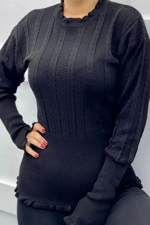 Sweter ROBILMA BLACK, Kolor : czarny, IVET.PL - Modna odzież