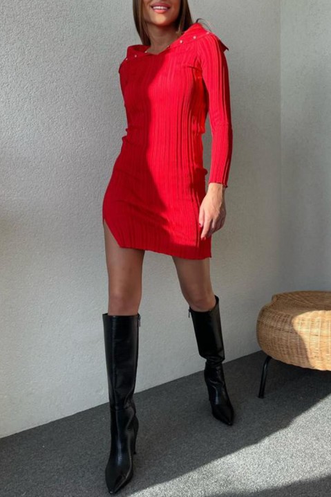 Sukienka MORZELSA RED, Kolor : czerwony, IVET.PL - Modna odzież