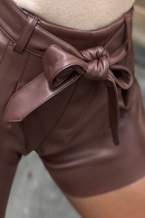 Krótkie spodnie MOROLZA BROWN, Kolor : brązowy, IVET.PL - Modna odzież