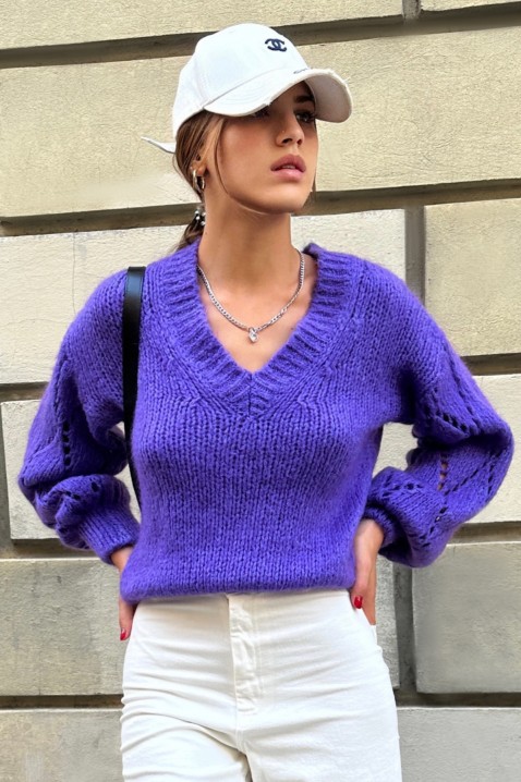 Sweter KAFOLHA, Kolor : fioletowy, IVET.PL - Modna odzież