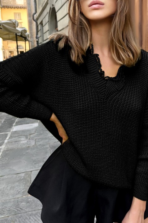Sweter FELOTINA BLACK, Kolor : czarny, IVET.PL - Modna odzież