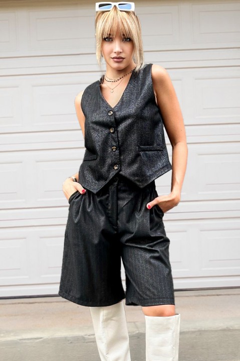 Krótkie spodnie KORENLA, Kolor : grafitowy, IVET.PL - Modna odzież