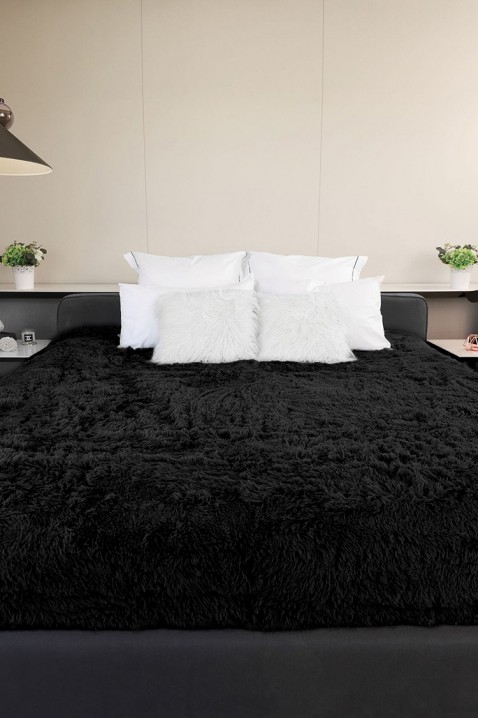Koc DEGOLDA BLACK 160x200 cm, Kolor : czarny, IVET.PL - Modna odzież