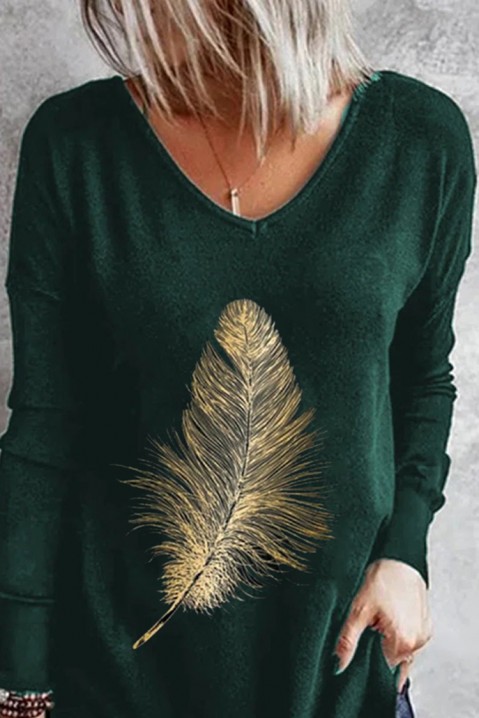 Bluzka damska FERINDA GREEN, Kolor : zielony, IVET.PL - Modna odzież