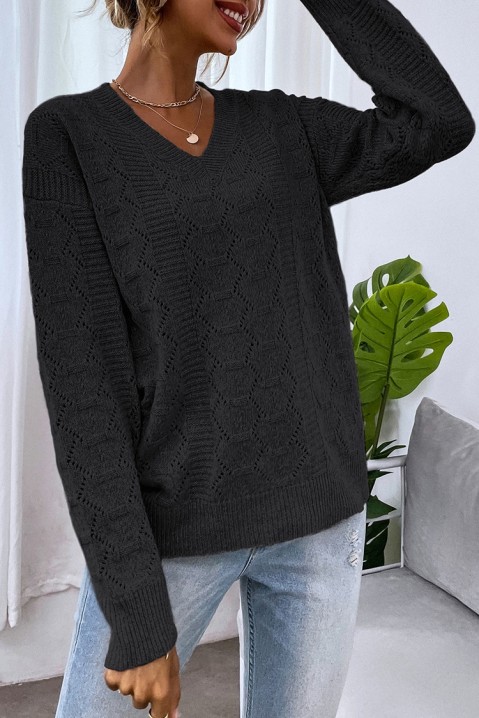 Sweter MENARELA BLACK, Kolor : czarny, IVET.PL - Modna odzież