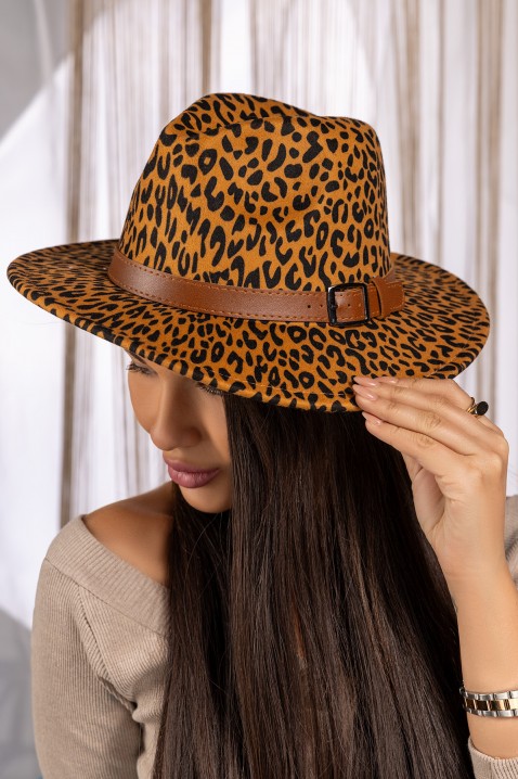 Kapelusz fedora PERELA MUSTARD, Kolor : musztardowy, IVET.PL - Modna odzież