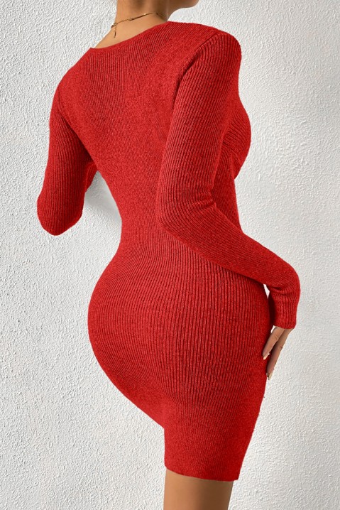 Sukienka BELFIRA RED, Kolor : czerwony, IVET.PL - Modna odzież