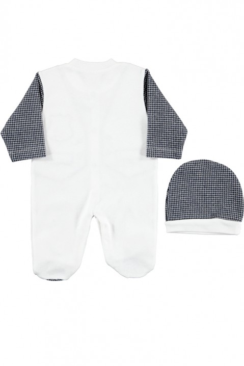 Komplet dla niemowlaka DORSIFI, Kolor : granatowy z białym, IVET.PL - Modna odzież