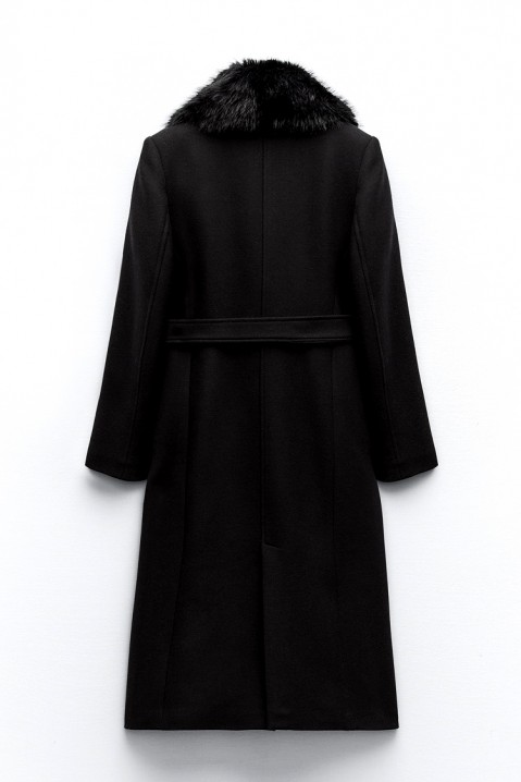 Płaszcz OVERSINA BLACK, Kolor : czarny, IVET.PL - Modna odzież