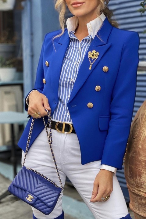 Marynarka damska PRITINA BLUE, Kolor : chabrowy, IVET.PL - Modna odzież
