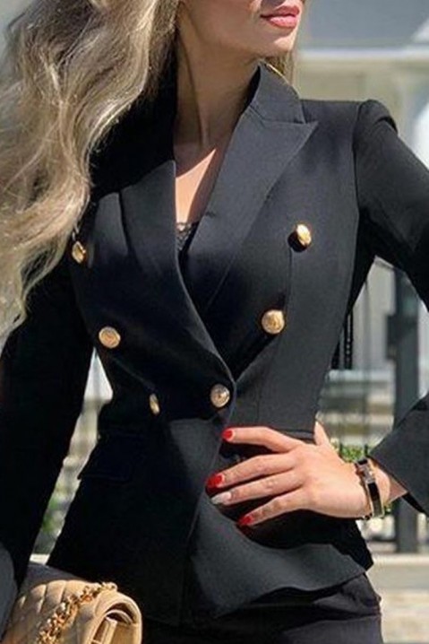 Marynarka damska PRITINA BLACK, Kolor : czarny, IVET.PL - Modna odzież
