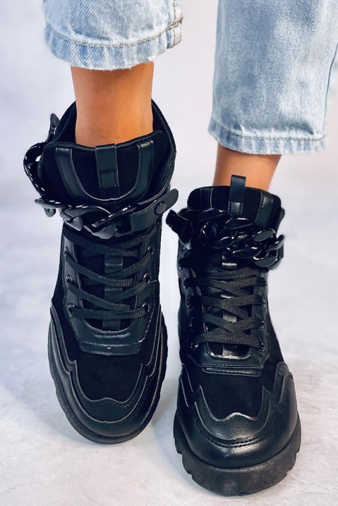 Sneakersy OREONA BLACK, Kolor : czarny, IVET.PL - Modna odzież
