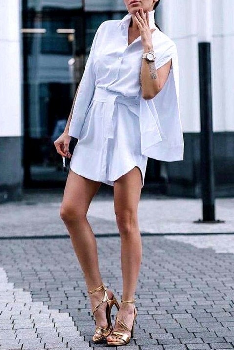 Sukienka GATISA, Kolor : biały, IVET.PL - Modna odzież