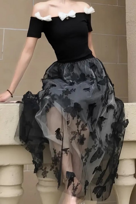Spódnica LORSENDA BLACK, Kolor : czarny, IVET.PL - Modna odzież