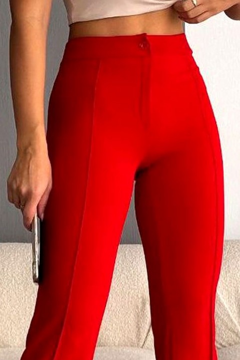 Spodnie LEOTINA RED, Kolor : czerwony, IVET.PL - Modna odzież