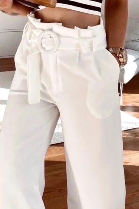 Spodnie VOLENTA WHITE, Kolor : biały, IVET.PL - Modna odzież