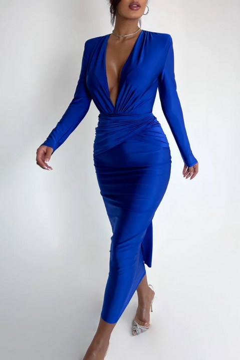 Sukienka LEONETA BLUE, Kolor : chabrowy, IVET.PL - Modna odzież