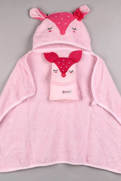 Komplet łazienkowy dla dziewczynki MONITKA, Kolor : różowy, IVET.PL - Modna odzież