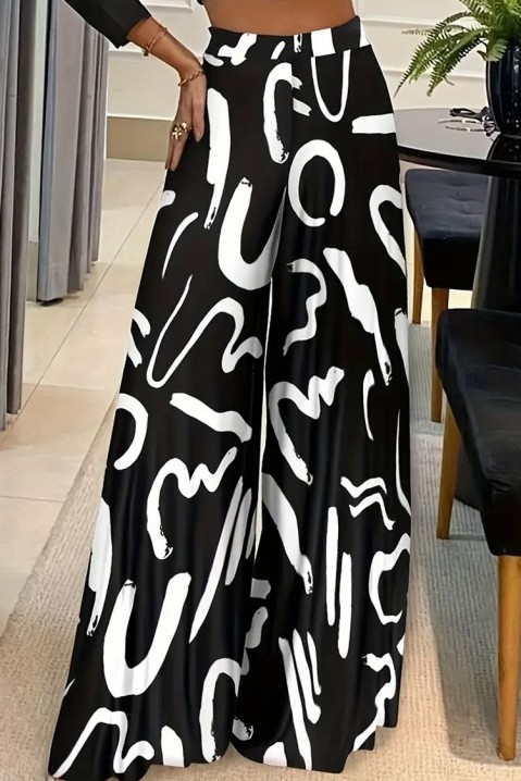 Spodnie BONTEDA, Kolor : czarny z białym, IVET.PL - Modna odzież