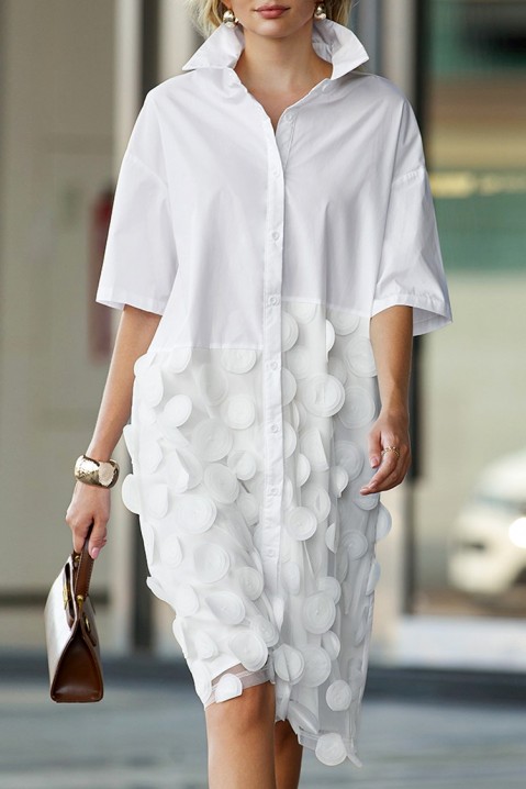 Sukienka TAKELMA WHITE, Kolor : biały, IVET.PL - Modna odzież