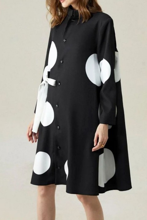 Sukienka REGARHA, Kolor : czarny z białym, IVET.PL - Modna odzież