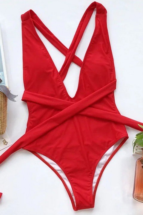 Kostium kąpielowy TIVOLDA RED, Kolor : czerwony, IVET.PL - Modna odzież