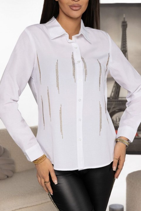Koszula ELENORA WHITE, Kolor : biały, IVET.PL - Modna odzież