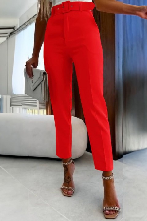 Spodnie FLOSINA RED, Kolor : czerwony, IVET.PL - Modna odzież