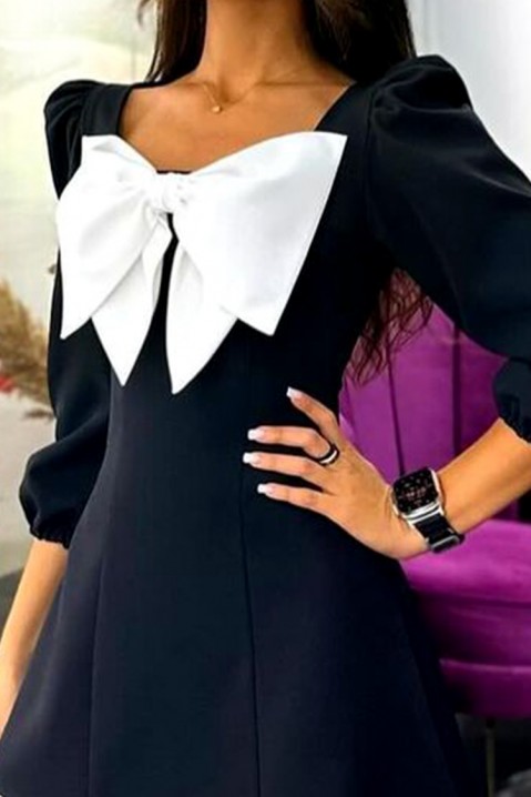 Sukienka HOSILDA, Kolor : czarny z białym, IVET.PL - Modna odzież