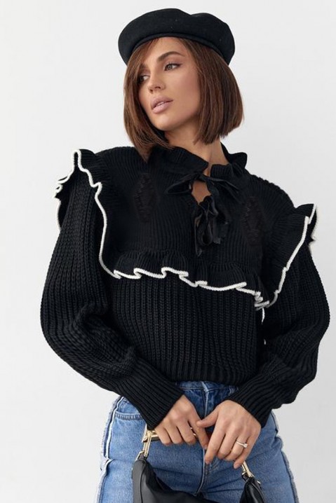 Sweter SEALDONA BLACK, Kolor : czarny, IVET.PL - Modna odzież