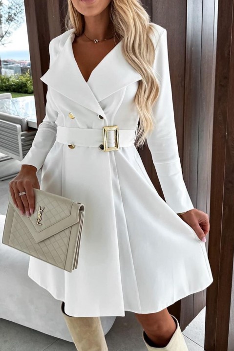 Sukienka PEPTINA WHITE, Kolor : biały, IVET.PL - Modna odzież