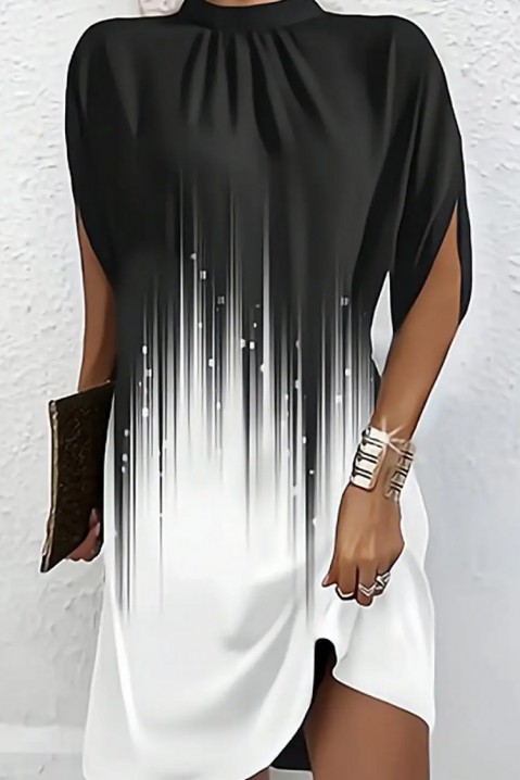 Sukienka ENZOLDA, Kolor : czarny z białym, IVET.PL - Modna odzież