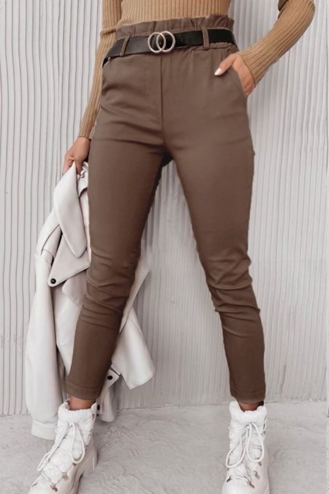 Spodnie BONTENA BROWN, Kolor : brązowy, IVET.PL - Modna odzież