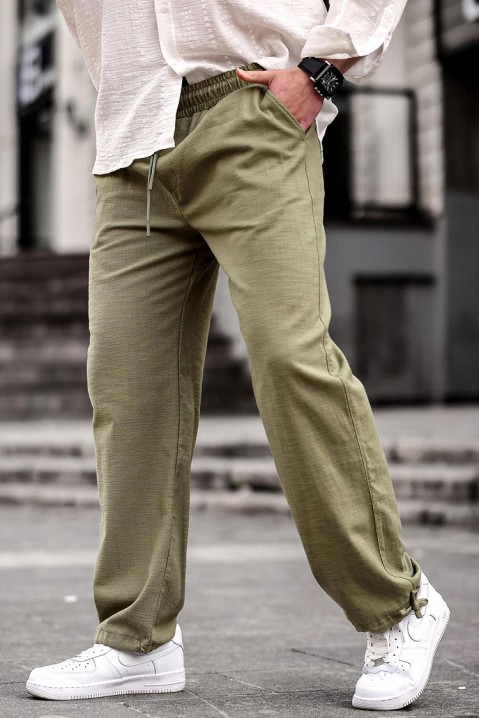 Spodnie LEFONHO KHAKI, Kolor : khaki, IVET.PL - Modna odzież