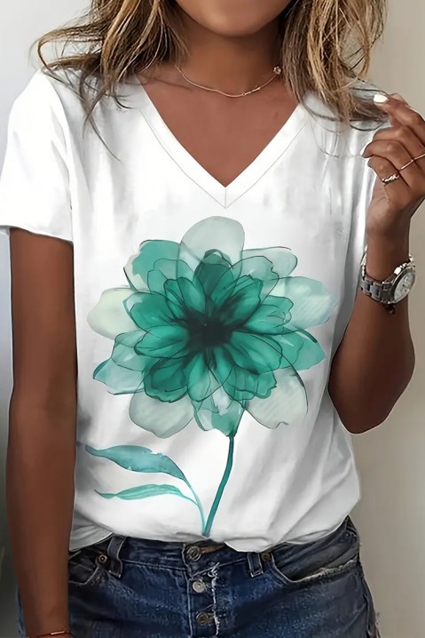 T-shirt LISOLNA GREEN, Kolor : biały, IVET.PL - Modna odzież